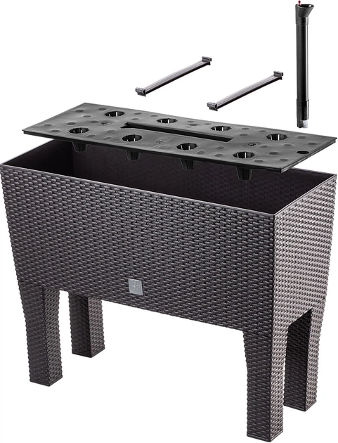 Горщик з системою поливу Kadax Trikala 60 см Темно-коричневий (K8021) - зображення 4