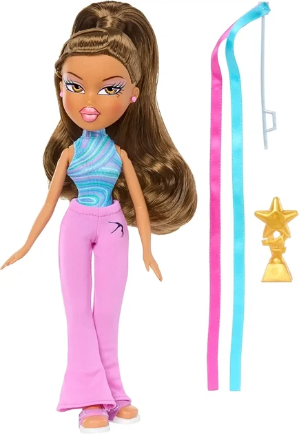 Лялька Bratz Play Sportz Yasmin Ясмін з аксесуарами для гімнастики 569534 - зображення 2