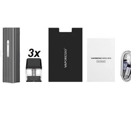 Pod-система Vaporesso XROS Mini Kit Space Grey вейп Серая 1000 мАч электронная сигарета с верхней заправкой картриджа на 0.8Ом - Фото 12 Pod-система Vaporesso XROS Mini Kit Space Grey вейп Серая 1000 мАч электронная сигарета с верхней заправкой картриджа на 0.8Ом - изображение 12