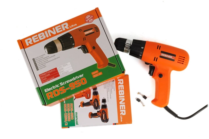 Шуруповерт мережевий Rebiner RDS-950 - зображення 2
