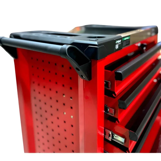 Инструментальный шкаф тележка для инструментов Helper HP-1062 7 ящиков металлическая тумба для СТО на колесах для гаража мастерской хранения инструмента с замком для профессионального и домашнего использования - изображение 7
