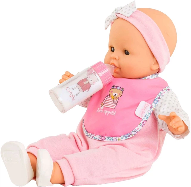 Набір аксесуарів для ляльок Corolle Bib and Magic Milk Bottle 9000141790 (4062013141794) - зображення 3