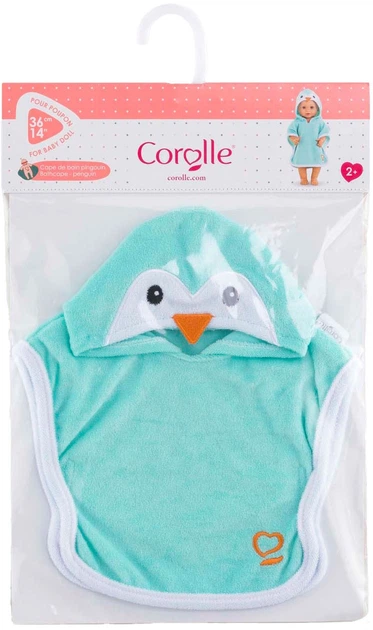 Pelerynka kąpielowa dla lalek Corolle Penguin 36 cm 9000141670 (4062013141671) - зображення 2