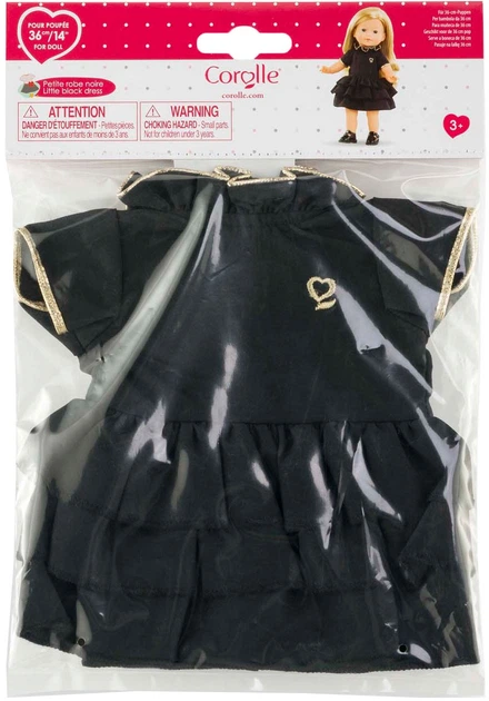 Sukienka dla lalek Corolle 36 cm Czarna 9000212850 (4062013212852) - зображення 2