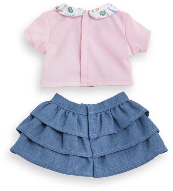 Zestaw ubrań dla lalek Corolle Spódnica z falbanami i koszulka 36 cm 9000141720 (4062013141725) - зображення 3