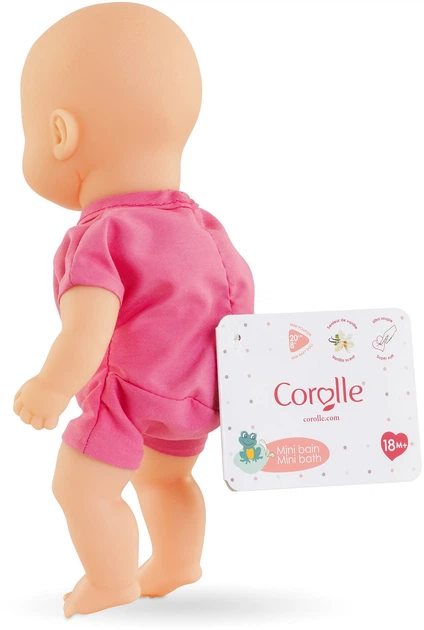 Lalka bobas Corolle Mini Bath 20 cm Różowa 9000120320 (4062013120324) - obraz 2