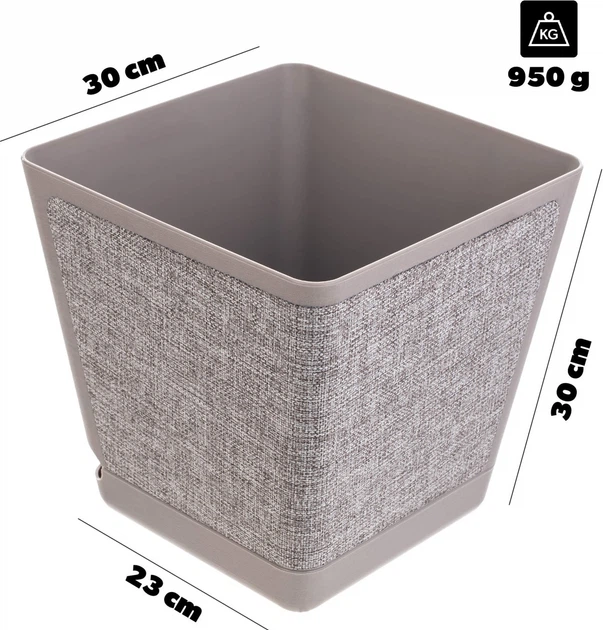 Doniczka Kadax Lavaur 30 cm Szaro-beżowa (K9876) - obraz 7