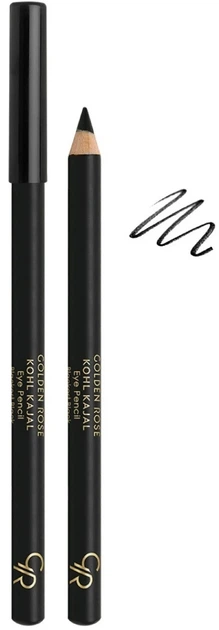 Карандаш для глаз Golden Rose Kohl Kajal Eye Pencil 0,4г Blackest Black - Фото 1 Карандаш для глаз Golden Rose Kohl Kajal Eye Pencil 0,4г Blackest Black - изображение 1