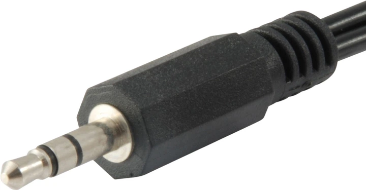Кабель Equip 2xRCA Male to mini-Jack 3.5 mm Male 2.5 м Black (14709207) - зображення 4