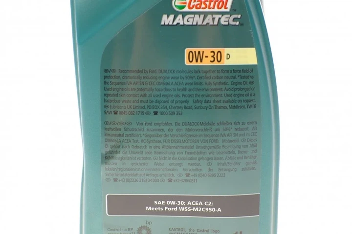 Оливи моторні Magnatec Professional D 0W30 (1 Liter) (Ford Logo) CASTROL 15D5FD CASTROL 15D5FD - Фото 2 Оливи моторні Magnatec Professional D 0W30 (1 Liter) (Ford Logo) CASTROL 15D5FD CASTROL 15D5FD - зображення 2