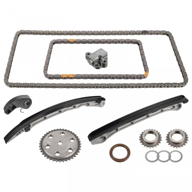 Комплект (шків, ланцюг) FEBI 170115 Mazda 6, 3, 5 L3K912425A, L3K912500A, L3K912201A - Фото 1 Комплект (шків, ланцюг) FEBI 170115 Mazda 6, 3, 5 L3K912425A, L3K912500A, L3K912201A - изображение 1