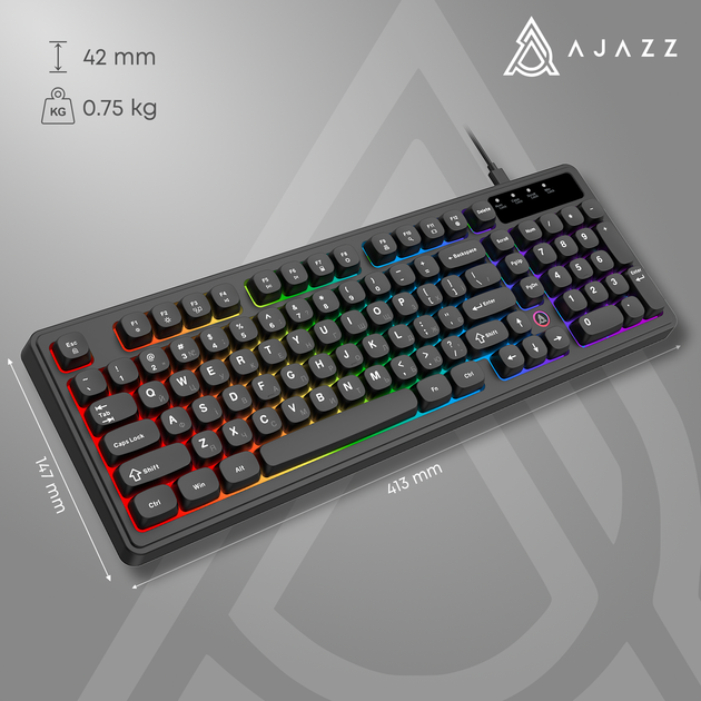 Клавиатура проводная Ajazz AF98 USB Black (AF98-B) – фото, отзывы