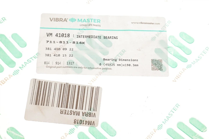 Опора карданного валу VIBRA MASTER VM41018 3814100010, 3814100222, 3814101222 - зображення 3
