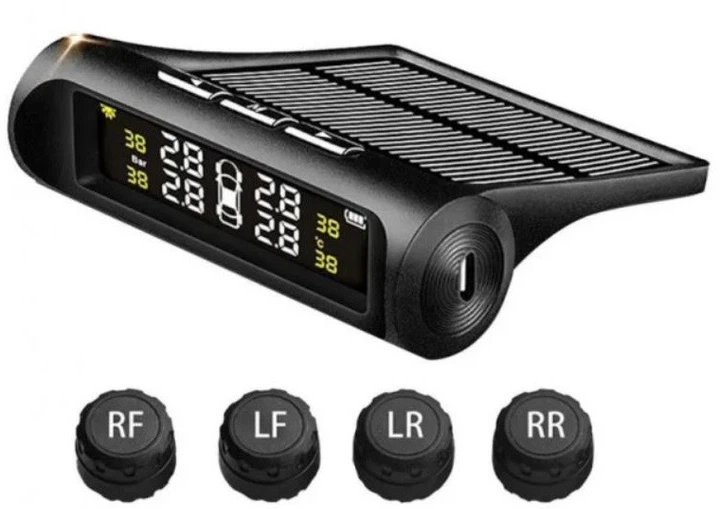 Система контроля давления в шинах TPMS SOLAR 7582, солнечная батарея, 4 внешних датчика - изображение 3