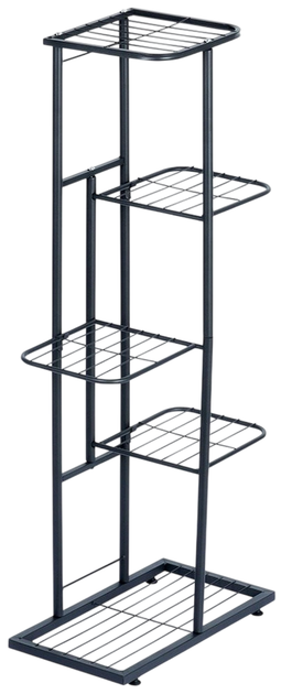 Стійка для квітів металева Vilde 5-рівнева 96 см Чорна (5904316453534) - зображення 2