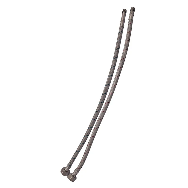 Шланги-голки для змішувачів 80 см Champion FH-01-F1/2"xM10-80 нержавійка (пара) (AC0670) - зображення 2
