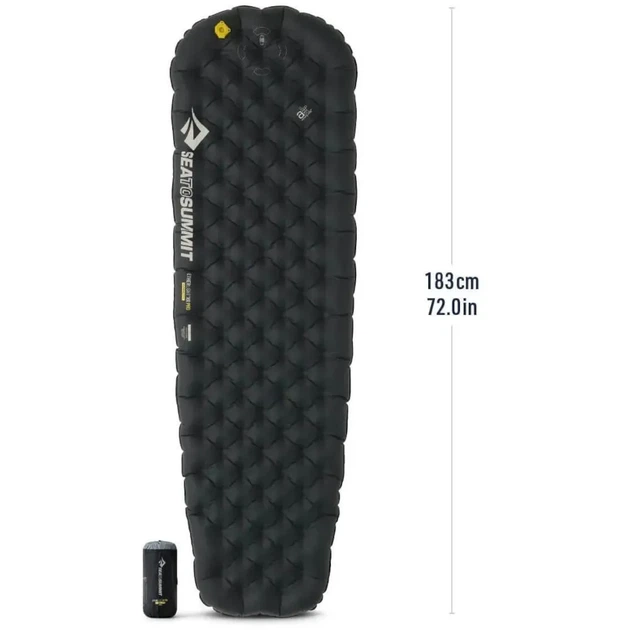 Надувной туристический коврик Sea to Summit Ether Light XR Pro Insulated ASC Mat Regular Black (100080607) - Фото 1 Надувной туристический коврик Sea to Summit Ether Light XR Pro Insulated ASC Mat Regular Black (100080607) - изображение 1