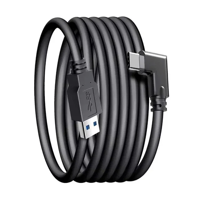 Кабель Oculus Link для Oculus Quest 1/2/3, USB Type-C, 3 метров, черный ( Артикул: А000030 ) - Фото 5 Кабель Oculus Link для Oculus Quest 1/2/3, USB Type-C, 3 метров, черный ( Артикул: А000030 ) - изображение 5