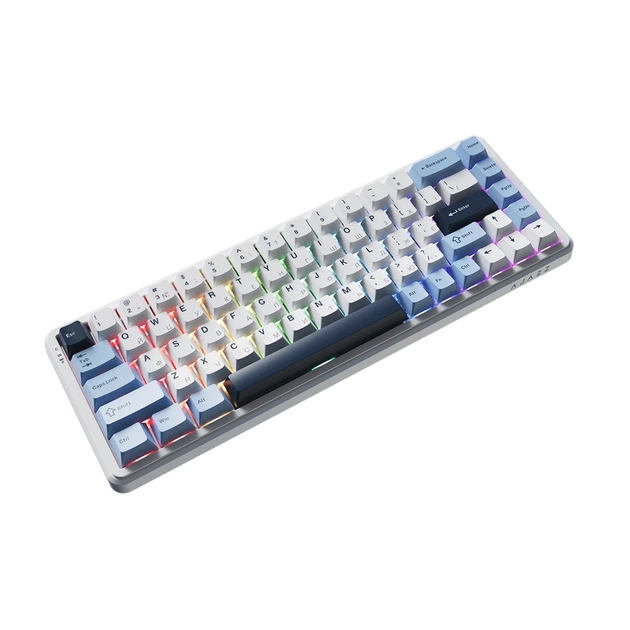Клавіатура механічна бездротова Ajazz AK680 MAX (8+8K) Magnetic Switch RGB Wireless/BT/USB White - Фото 2 Клавіатура механічна бездротова Ajazz AK680 MAX (8+8K) Magnetic Switch RGB Wireless/BT/USB White - зображення 2