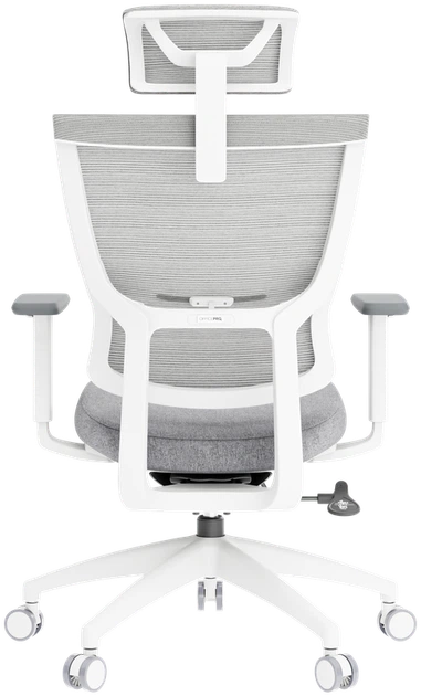Крісло офісне OfficePro Elegant OC600-W-LG-LG - изображение 3