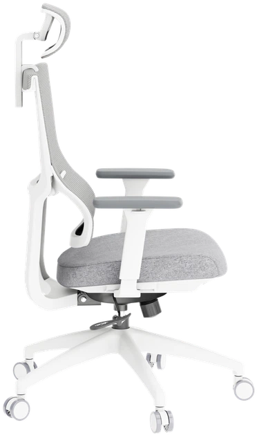 Крісло офісне OfficePro Elegant OC600-W-LG-LG - изображение 8