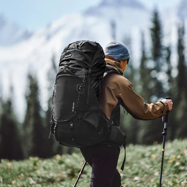 Рюкзак туристичний Naturehike Helium CNK2450XB014, 70 л, чорний, M - зображення 6