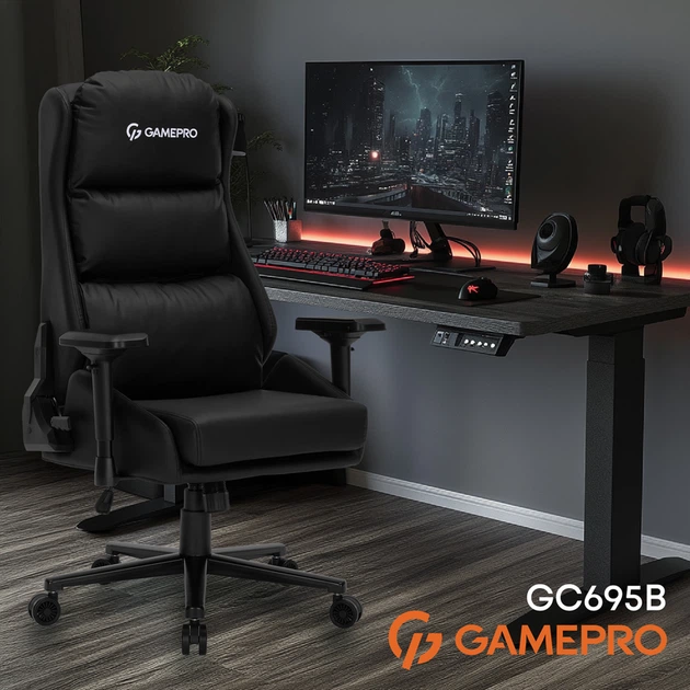Крісло ігрове GamePro GC695B - зображення 8