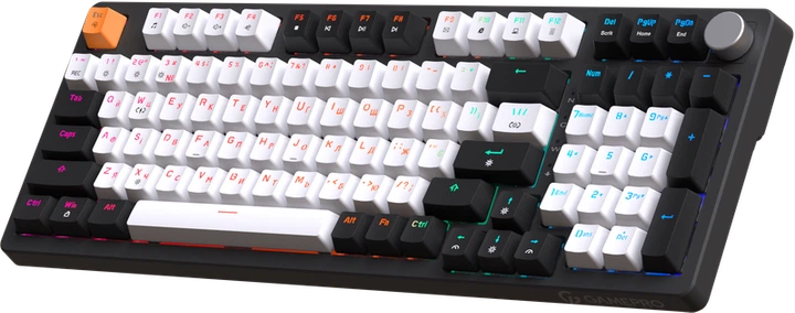 Дротова механічна клавіатура GamePro MK170B (Red) з Hot-Swap RGB Black - зображення 3