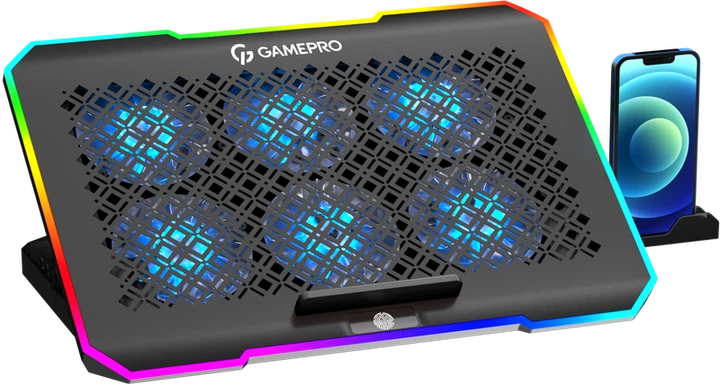 Підставка для охолодження ноутбука GamePro (CP660) - Фото 3 Підставка для охолодження ноутбука GamePro (CP660) - изображение 3