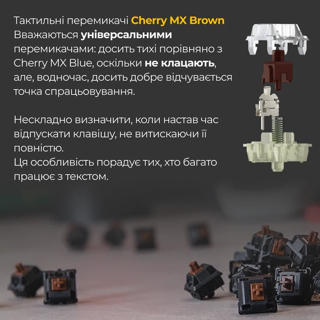 Механічна клавіатура Ducky One 3 Mini Cherry MX Brown RGB Black UA - изображение 9