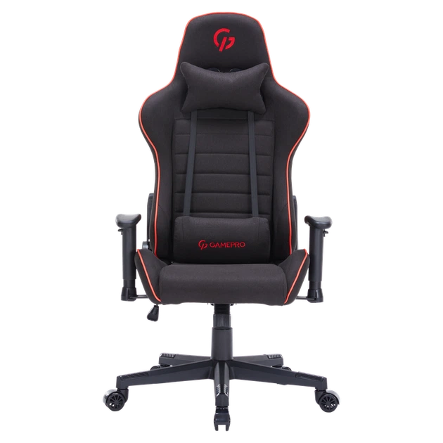Крісло ігрове GamePro GC575FB Fabric Black&Red - изображение 2