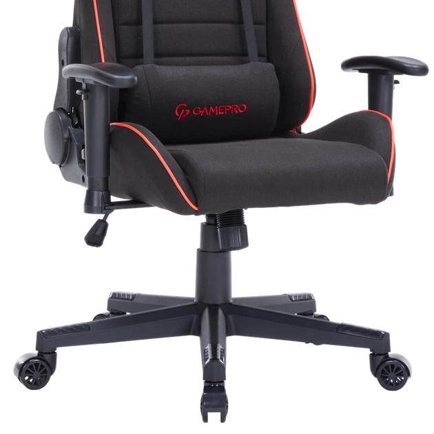 Крісло ігрове GamePro GC575FB Fabric Black&Red - изображение 10