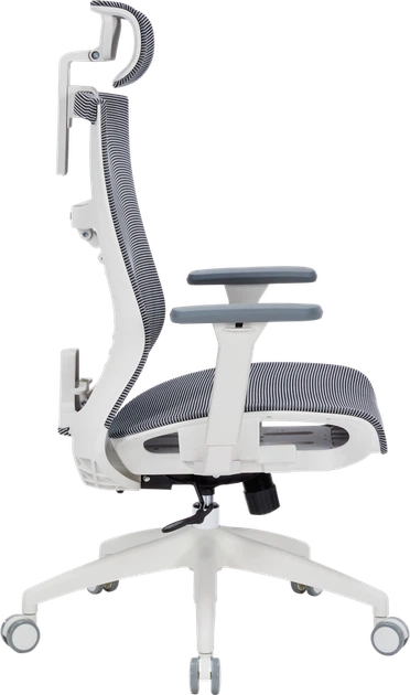 Крісло офісне OfficePro Balance OC620-W-DG-DG - Фото 5 Крісло офісне OfficePro Balance OC620-W-DG-DG - зображення 5