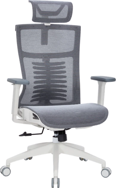 Крісло офісне OfficePro Balance OC620-W-DG-DG - Фото 6 Крісло офісне OfficePro Balance OC620-W-DG-DG - зображення 6