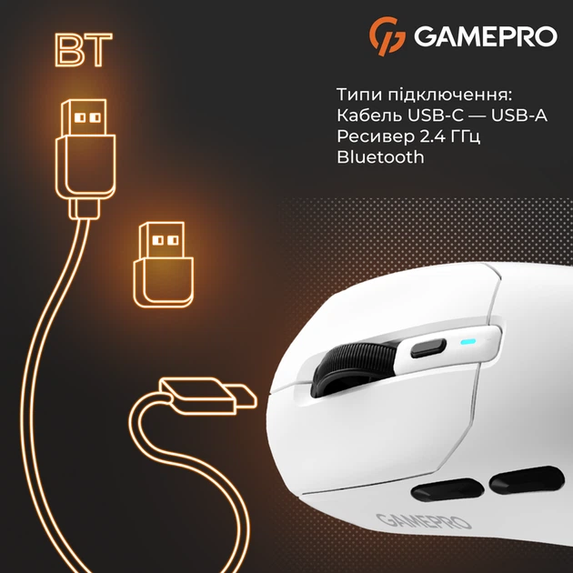 Бездротова ігрова миша GamePro Genesis Airmaster (GM167W) - зображення 10