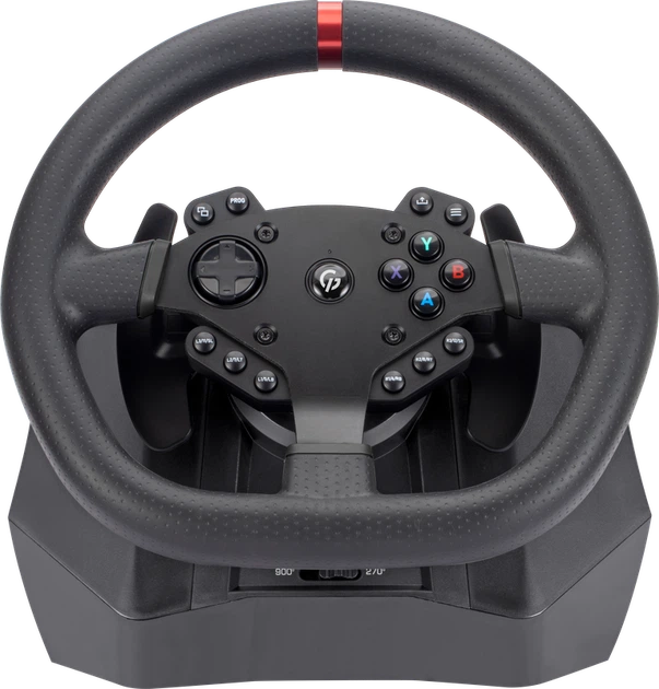 Ігрове кермо GamePro RW575PM з педалями та коробкою передач XBOX ONE/PS4/PS3/PC/SWITCH - Фото 2 Ігрове кермо GamePro RW575PM з педалями та коробкою передач XBOX ONE/PS4/PS3/PC/SWITCH - изображение 2