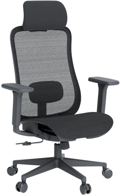 Крісло офісне OfficePro Wave OC670-B-B-B - изображение 8