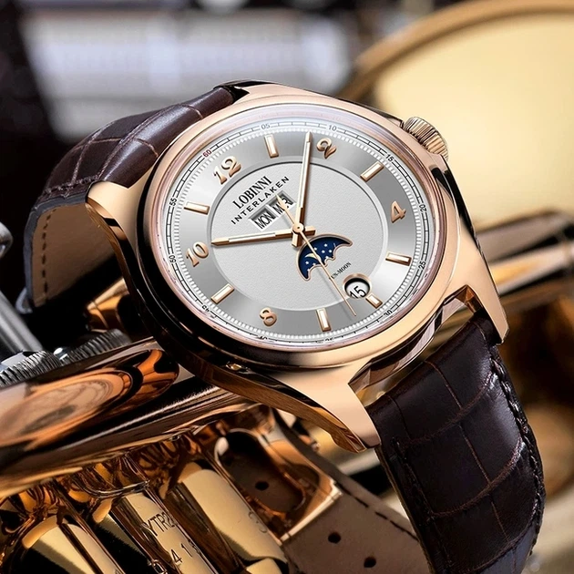 Чоловічий механічний годинник Lobinni Premium - Фото 7 Чоловічий механічний годинник Lobinni Premium - изображение 7