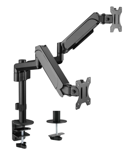Настільне кріплення для двох моніторів OfficePro MA722B Black - Фото 1 Настільне кріплення для двох моніторів OfficePro MA722B Black - зображення 1
