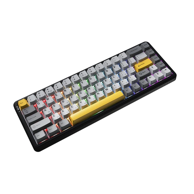 Клавіатура механічна бездротова Ajazz AK680 MAX (8+8K) Magnetic Switch RGB Wireless/BT/USB Black - изображение 2