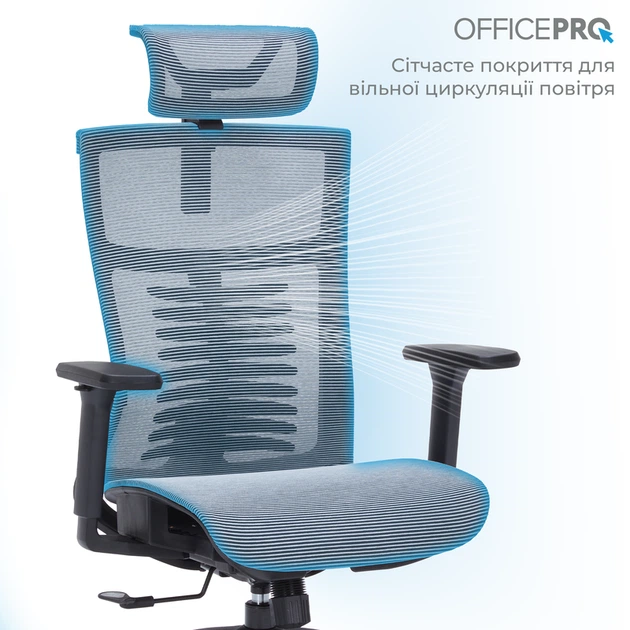 Крісло офісне OfficePro Balance OC620-B-DG-DG - Фото 8 Крісло офісне OfficePro Balance OC620-B-DG-DG - зображення 8