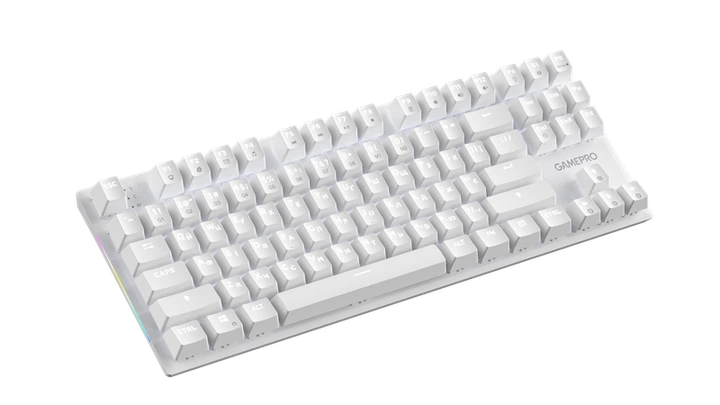 Дротова механічна клавіатура GamePro Genesis Joker (MK124W) 87% Red switches - зображення 3