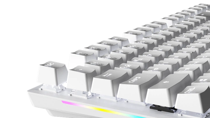 Дротова механічна клавіатура GamePro Genesis Joker (MK124W) 87% Red switches - зображення 5
