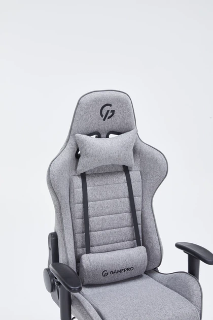 Крісло ігрове GamePro GC575FG Fabric Gray - изображение 6