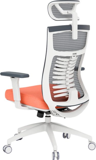 Крісло офісне OfficePro Balance OC550-W-DG-OR - зображення 8