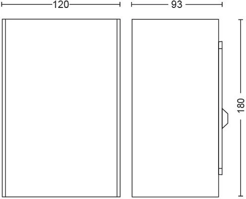 Lampa ścienna Philips Hue White and Colour Ambiance Resonate Outdoor Wall Light Black (915005842901) - obraz 4