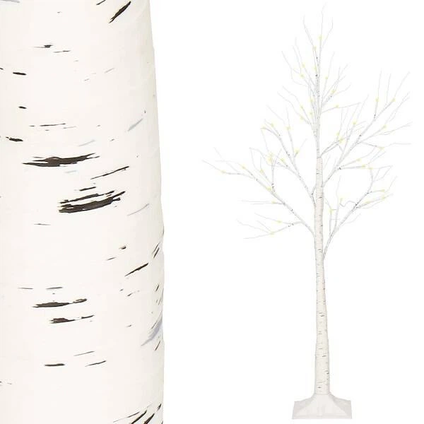 Świecące drzewko Springos CL0952 świąteczne 180 cm 96 LED Brzoza (5907719426464) - obraz 9