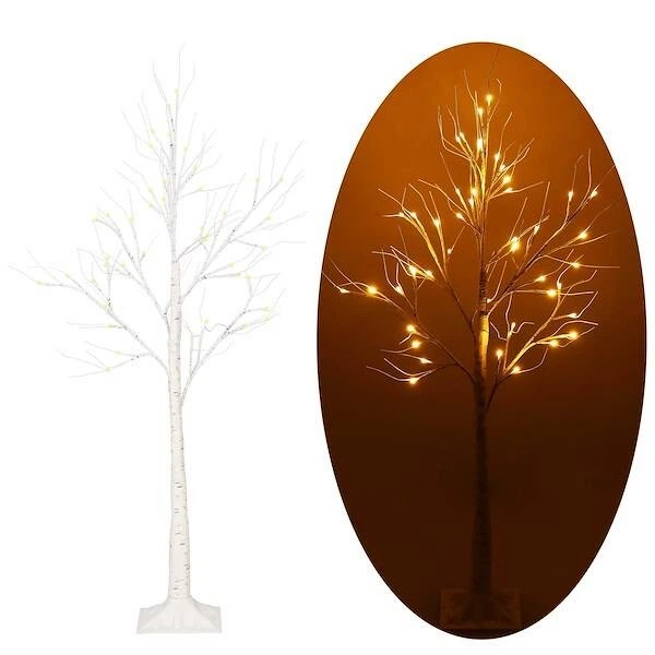 Świecące drzewko Springos CL0952 świąteczne 180 cm 96 LED Brzoza (5907719426464) - obraz 10