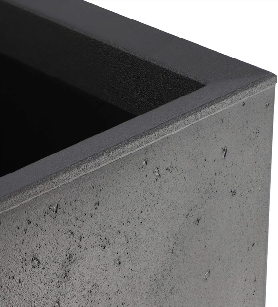 Горщик для квітів пластиковий Kadax Karo Eco 39 x 39 см Чорний (5903699495933) - зображення 4