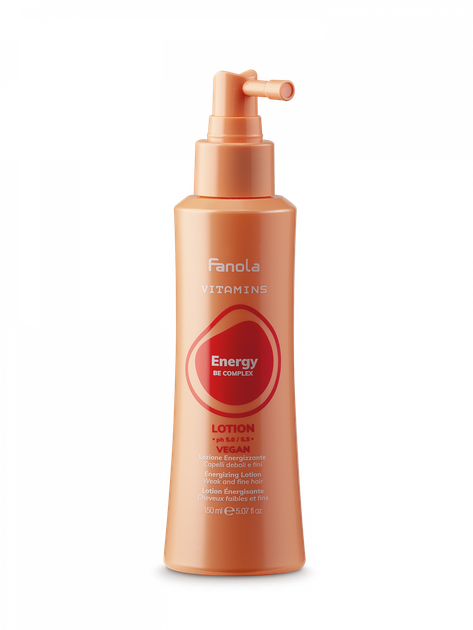 Тонізуючий лосьйон для ослабленого та тонкого волосся Fanola Vitamins Energy BE Complex Energizing Lotion, 150 мл - Фото 1 Тонізуючий лосьйон для ослабленого та тонкого волосся Fanola Vitamins Energy BE Complex Energizing Lotion, 150 мл - зображення 1